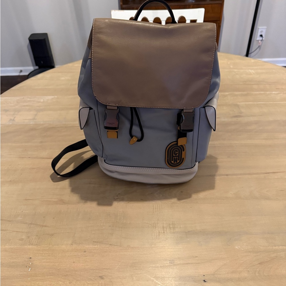 Stylish Gray and Brown Men's Backpack